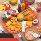 Hamburger Cooking Pretend Play Set with Kids Play Tent